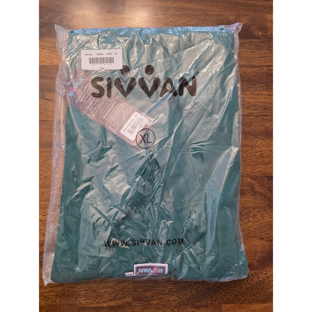 Sivvan Unisex Scrub Set Top And Bottom Size Xl Green New With Tag Sku64